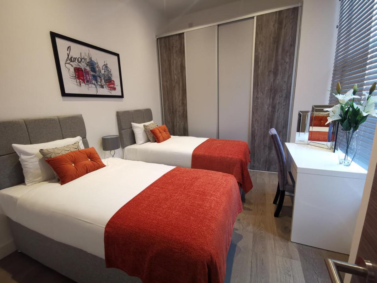 لندن City Prime Apartments المظهر الخارجي الصورة A typical bedroom at the hotel